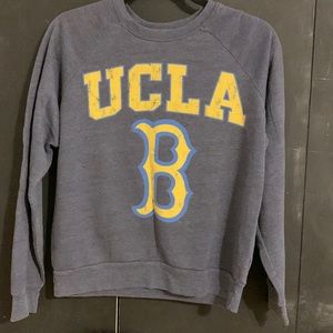 Vintage looking forever 21 UCLA sweatshirt distressed blue and gold